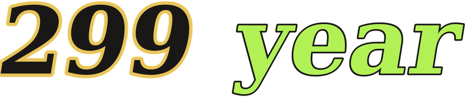 299 year logo